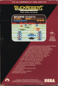 Buck Rogers: Planet of Zoom Commodore 64 US box art